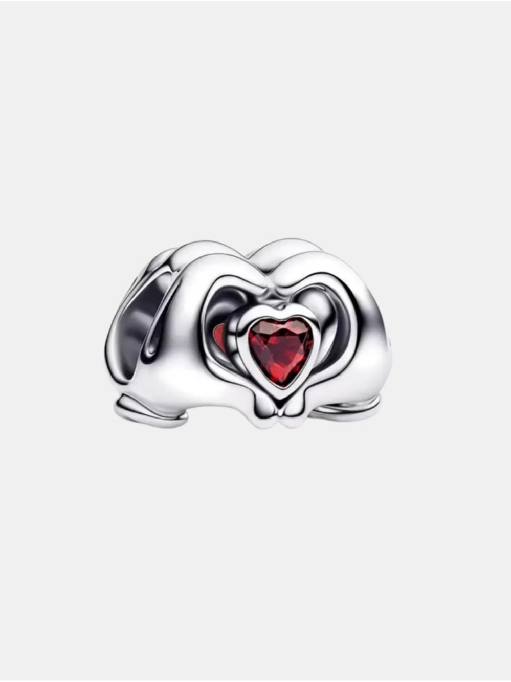 New Mickey Mouse Hands Over Heart Charm